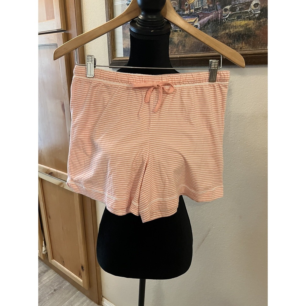Women's Carole Hochman Cotton Pink Striped Shorts Size Small